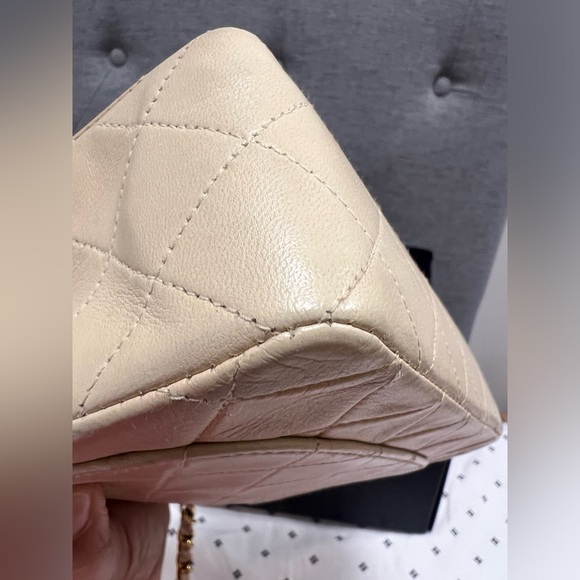 Chanel Classic Mini Square Flap Bag in Lambskin - Picture 7 of 12